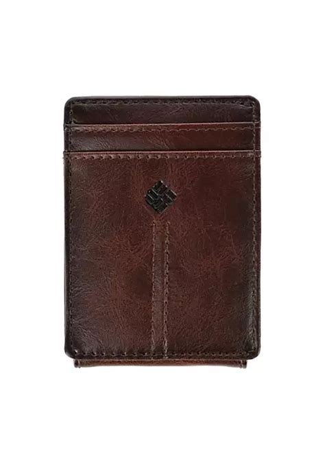 columbia men's rfid protected front pocket wallet with money clip|columbia wallet.